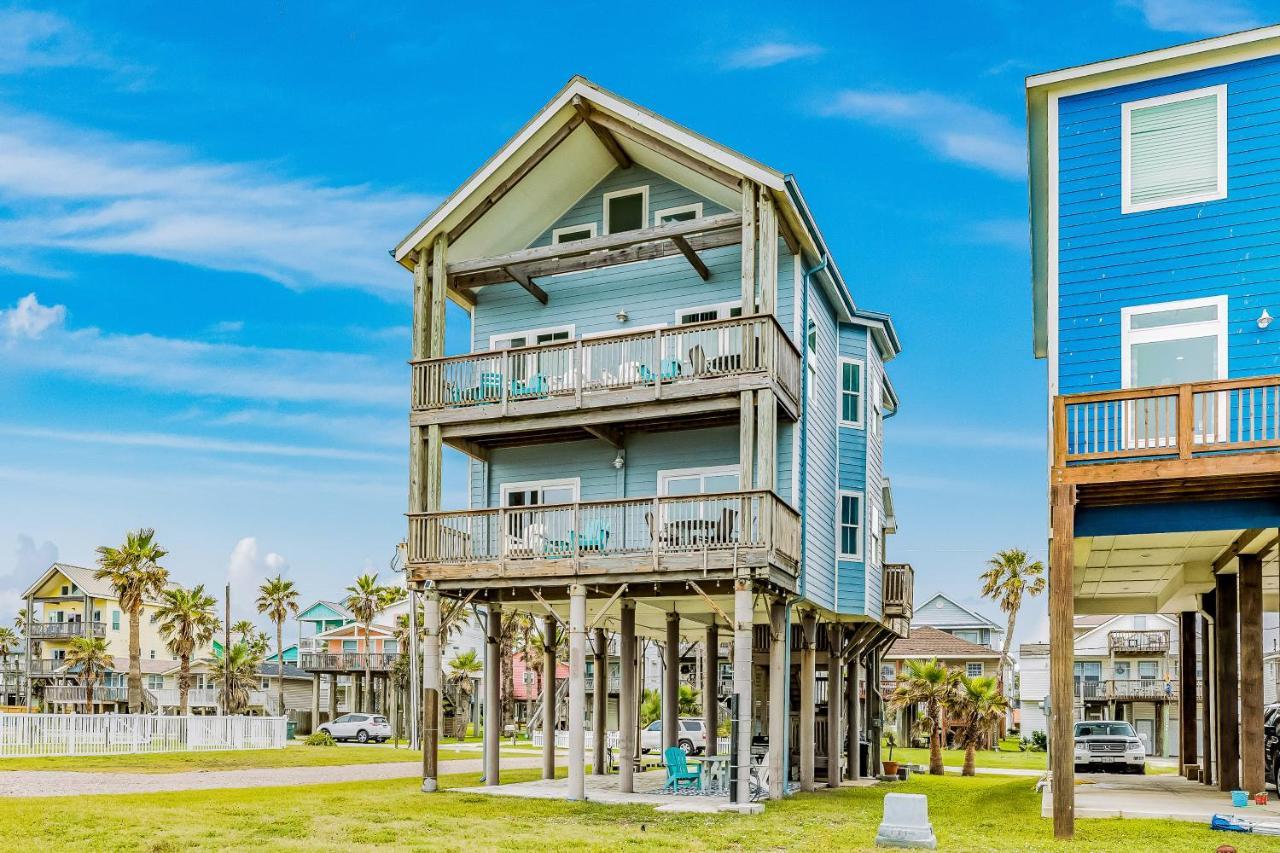 Вилла 8-Mile Beachfront Галвестон Экстерьер фото